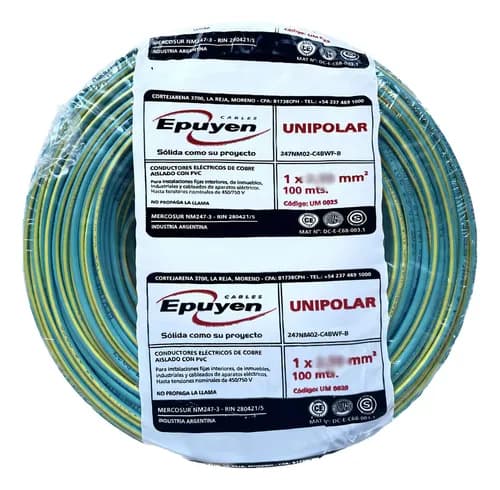 CABLE UNIPOLAR 2.5mm² EPUYEN x 100MTS
