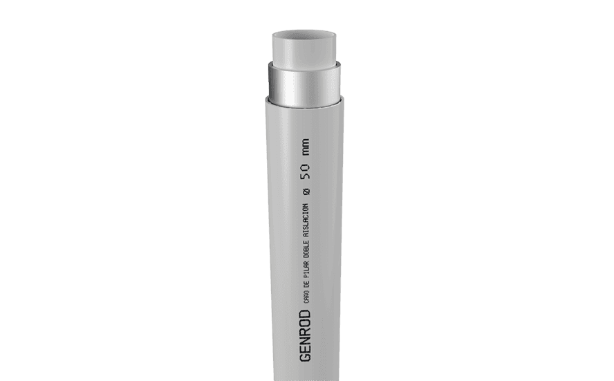 CAÑO DOBLE AISLACION 2,5 GALVANIZADO GENROD
